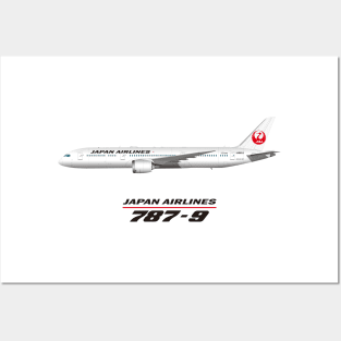 Japan 787-9 Posters and Art